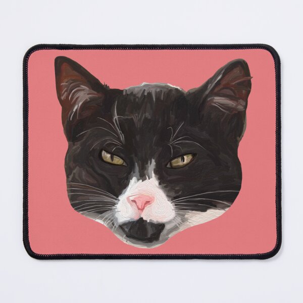 Item preview, Cute Black and White Tuxedo Cat Portrait  designed and sold by Deborah Camp.