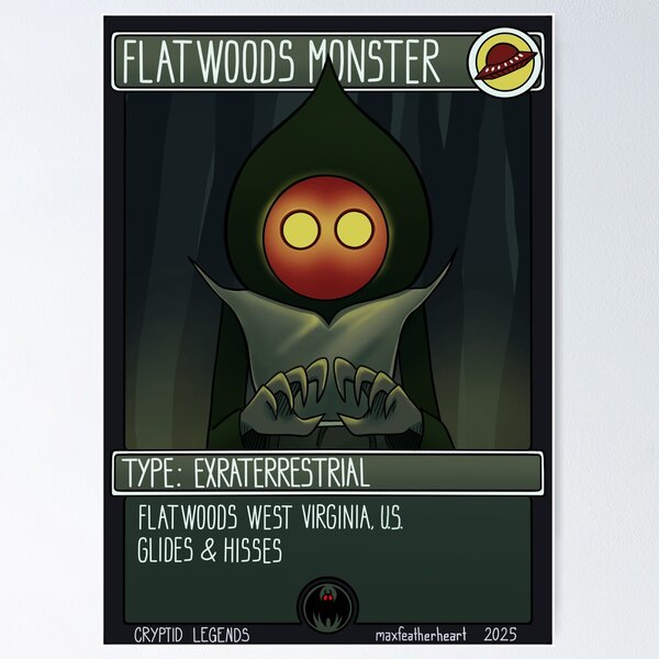 Item preview, CRYPTID LEGENDS: Flatwoods Monster designed and sold by max_featherheart.