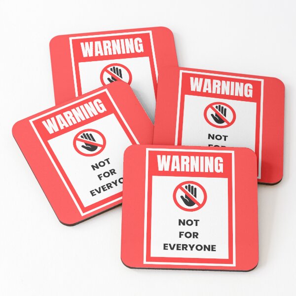 Item preview, Hazard Warning "Not For Everyone" Sign Funny T-Shirt No Touch, Bigger, Bolder you designed and sold by digitalbitcraft.