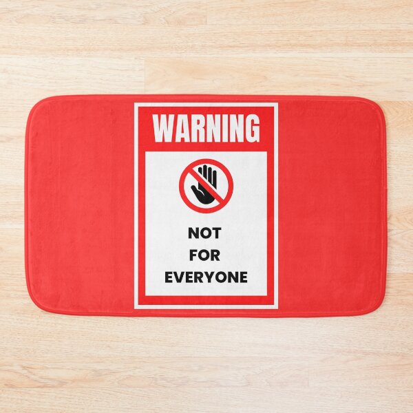Item preview, Hazard Warning "Not For Everyone" Sign Funny T-Shirt No Touch, Bigger, Bolder you designed and sold by digitalbitcraft.