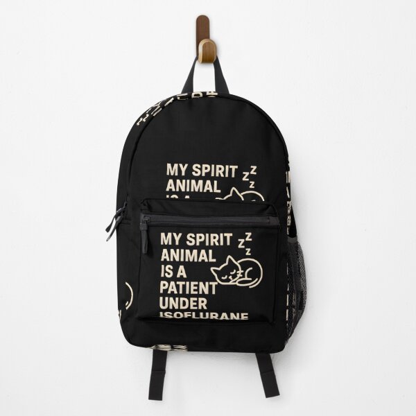 Item preview, My Spirit Animal Is a Patient Under Isoflurane – Funny Vet Anesthesia Quote designed and sold by Bettybee00.