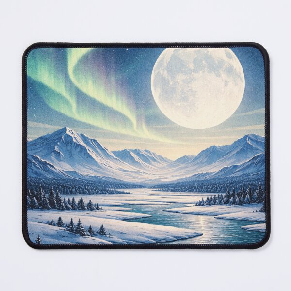 Item preview, Arctic Aurora Plains designed and sold by kurtulushstudio.