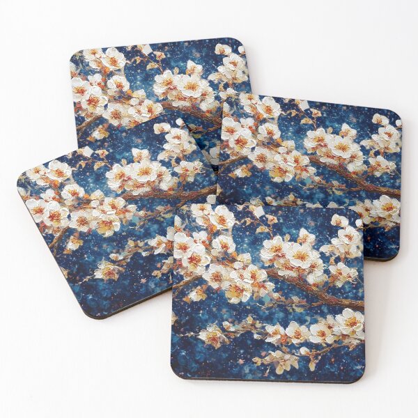 Item preview, Cherry Blossoms Under a Starry Night designed and sold by daila70.