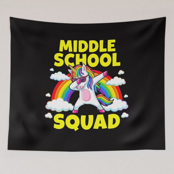 Item preview, Middle School Squad Dabbing Unicorn 1st First Day of School designed and sold by czechascheledu.