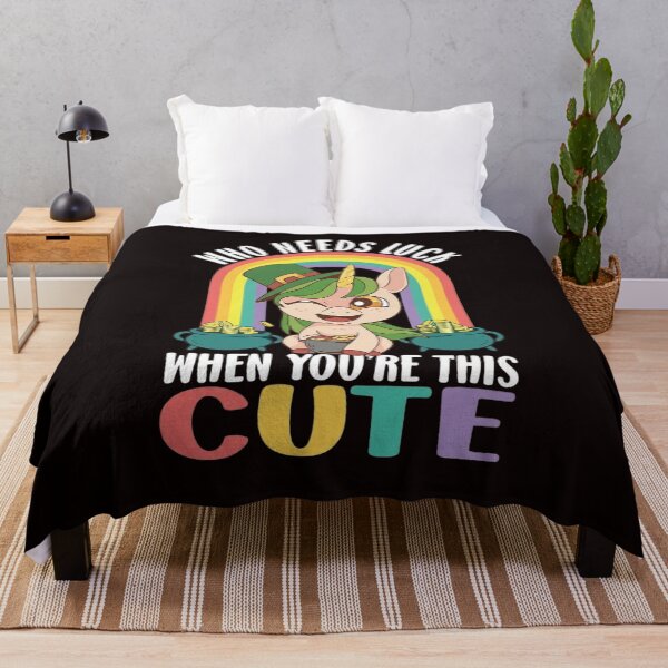 Item preview, Who Needs Luck When You’re This Cute Unicorn St Patricks Day designed and sold by lavethediso.