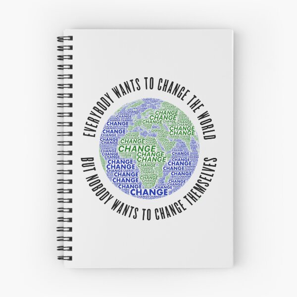 Item preview, Change The World | Motivational Activism Quote designed and sold by WAMTEES.