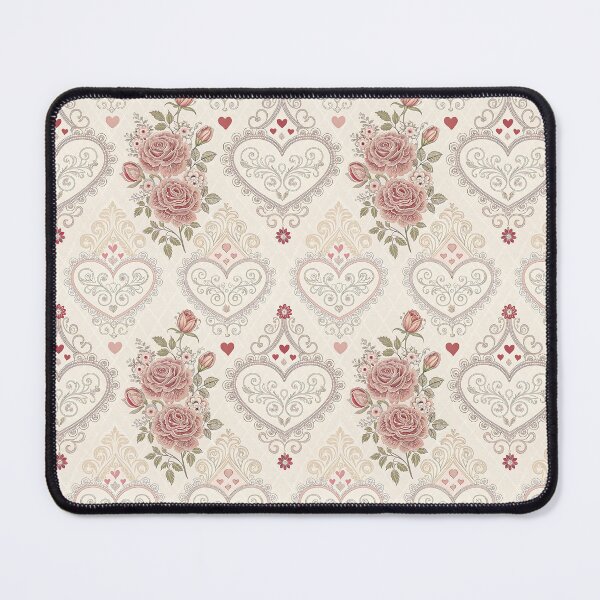 Item preview, Lace & Bloom – Hearts, Roses & Vintage Grace designed and sold by PatternFlux.