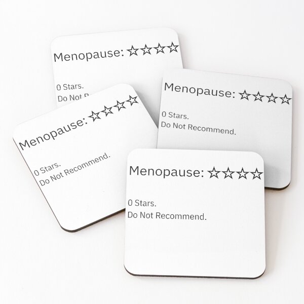 Item preview, Menopause Zero Stars – Funny Menopause Humor designed and sold by Quietest Riot.