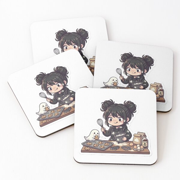 Item preview, Cute Goth Baker Girl Spooky Cookies Kitchen Witch Aesthetic designed and sold by StickyGuys.