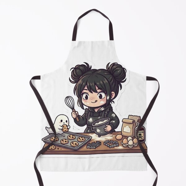 Item preview, Cute Goth Baker Girl Spooky Cookies Kitchen Witch Aesthetic designed and sold by StickyGuys.