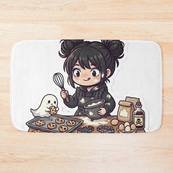 Item preview, Cute Goth Baker Girl Spooky Cookies Kitchen Witch Aesthetic designed and sold by StickyGuys.