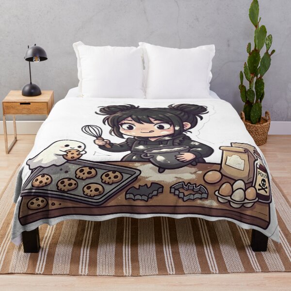 Item preview, Cute Goth Baker Girl Spooky Cookies Kitchen Witch Aesthetic designed and sold by StickyGuys.