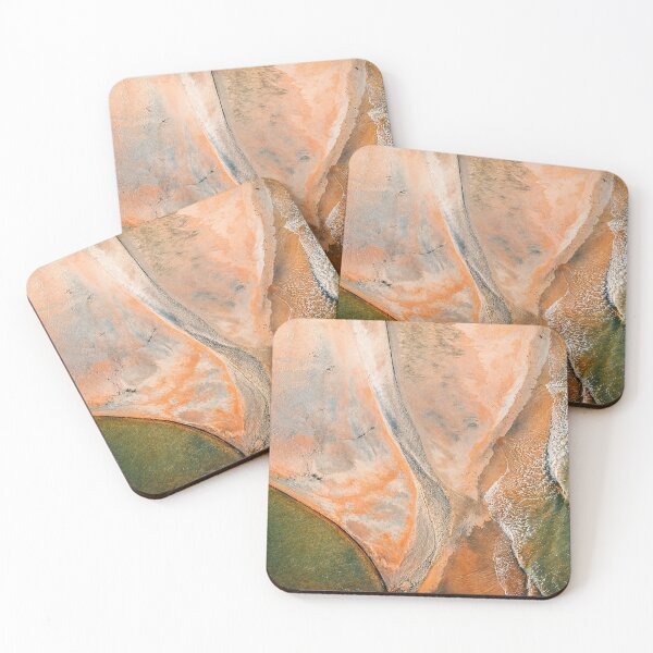 Item preview, Tidal Meeting Coastal Abstract Aerial designed and sold by druidwolfart.