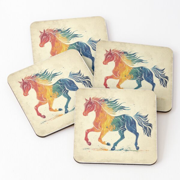 Item preview, Colorful horse designed and sold by MendaciousMina.