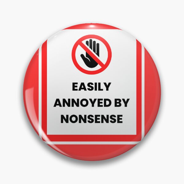 Item preview, Hazard Warning "Easily Annoyed By Nonsense" Funny T-Shirt, Bigger, bolder you designed and sold by digitalbitcraft.