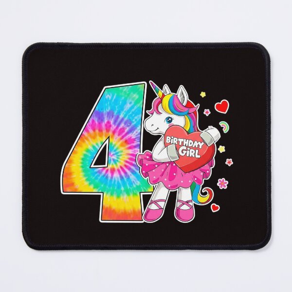 Item preview, 4th Birthday Unicorn Gift For Girls Age 4 Tie Dye Mother Day designed and sold by lavethediso.