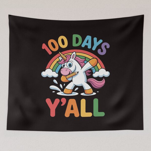Item preview, 100 Days Y'all 100th Day Dabbing Unicorn Boys Girls Kids designed and sold by lavethediso.