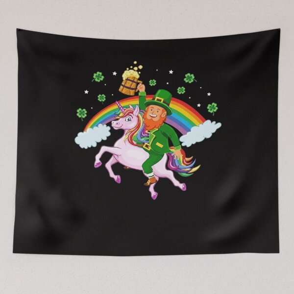 Item preview, Unicorn & Leprechaun - St. Patricks Day designed and sold by czechascheledu.