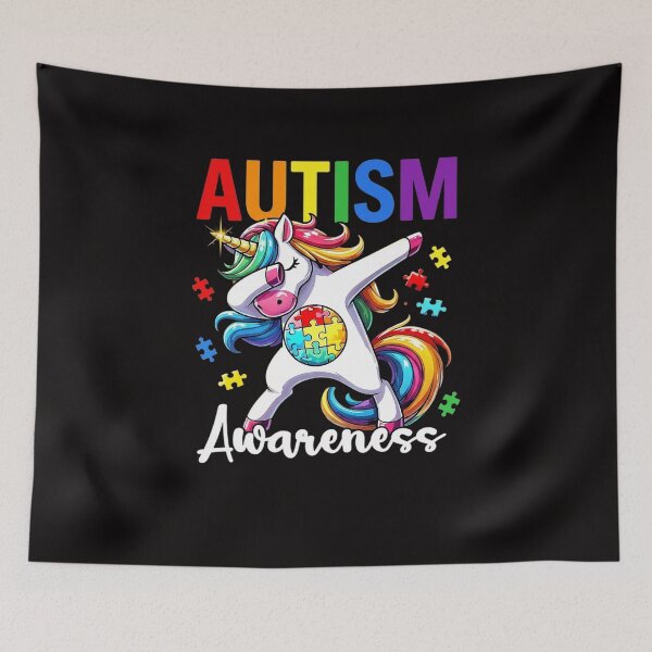 Item preview, Unicorn Autism Awareness Pride Day Puzzle Support Fighter designed and sold by czechascheledu.