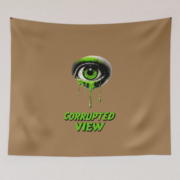 Item preview,  Corrupted View – Cyberpunk Acid Eye Streetwear designed and sold by Shift-Bloom.