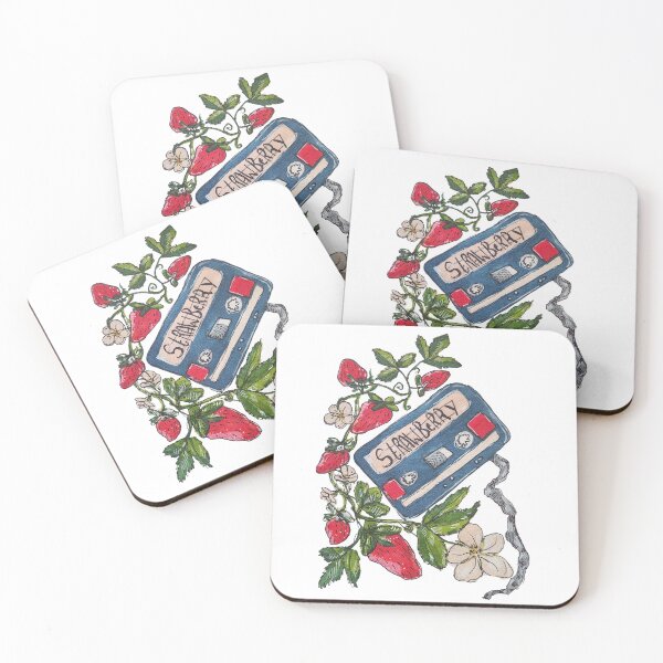 Item preview, Strawberry Mixtape Hand Drawn designed and sold by HouseplantsAndScamps.