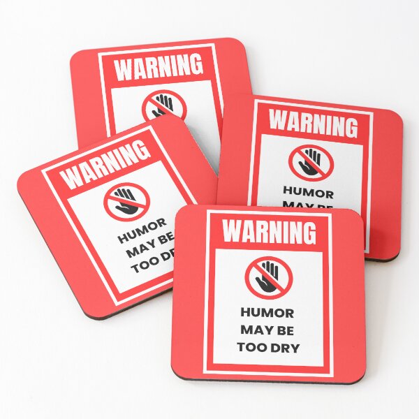 Item preview, Hazard Warning "Humor May Be Too Dry" Funny T-Shirt Sarcasm, Bigger, bolder you designed and sold by digitalbitcraft.