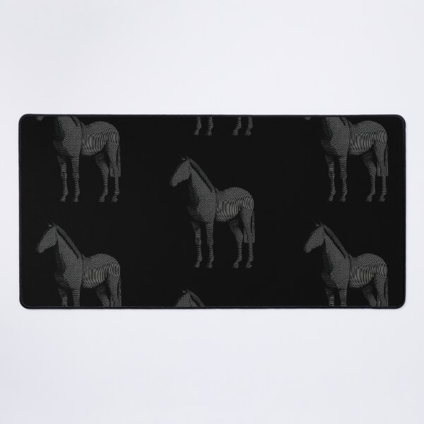 Item preview, Black lined horse designed and sold by MendaciousMina.