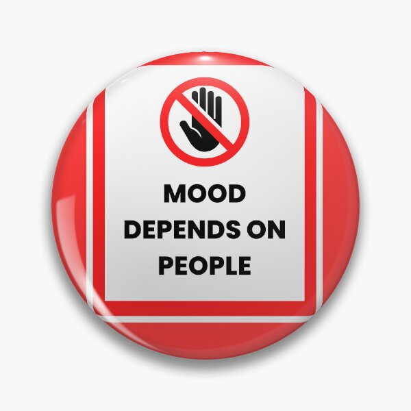 Item preview, Hazard Warning "Mood Depends On People" Funny T-Shirt, Sarcasm, Bigger, bolder you designed and sold by digitalbitcraft.