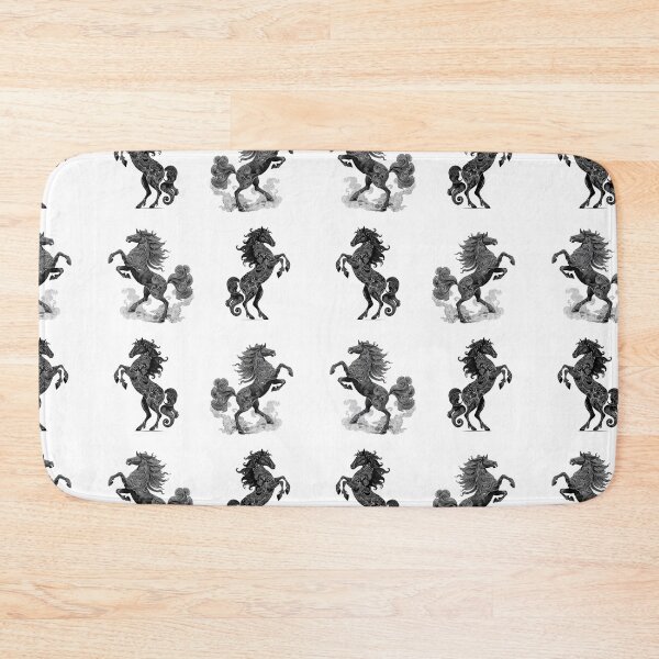 Item preview, Black swirly horses pack designed and sold by MendaciousMina.