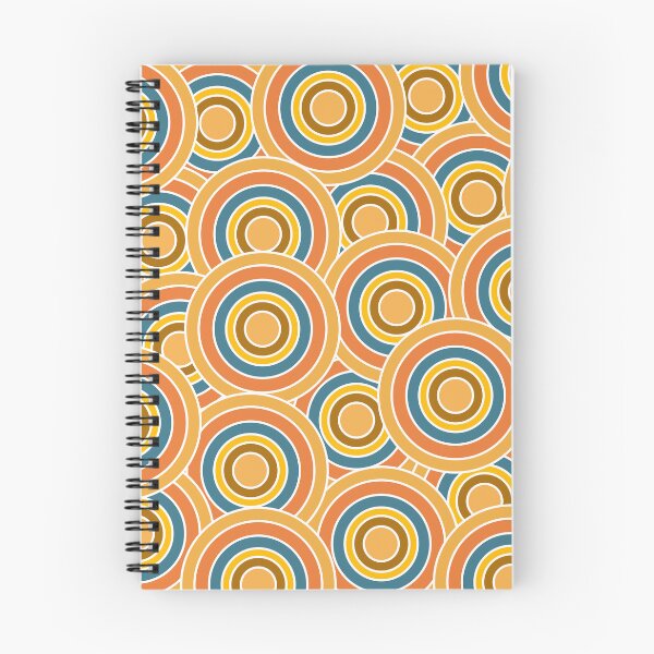 Item preview, Retro 70s Concentric Circles Pattern - Mid Century Modern Groovy Geometric Art designed and sold by DeeLulu.