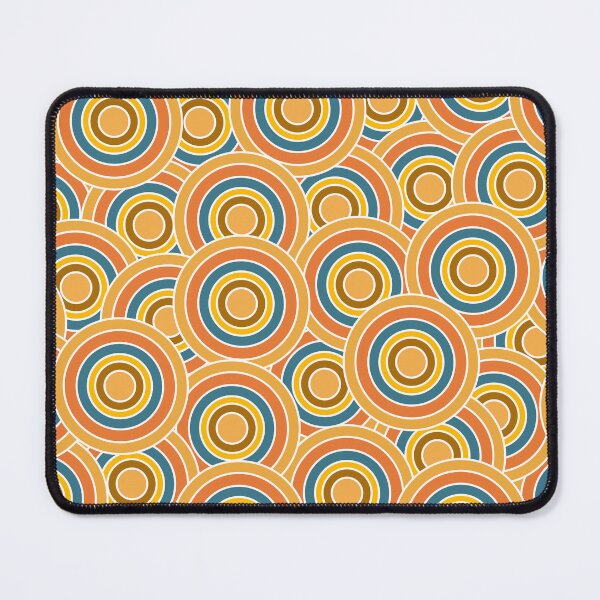 Item preview, Retro 70s Concentric Circles Pattern - Mid Century Modern Groovy Geometric Art designed and sold by DeeLulu.