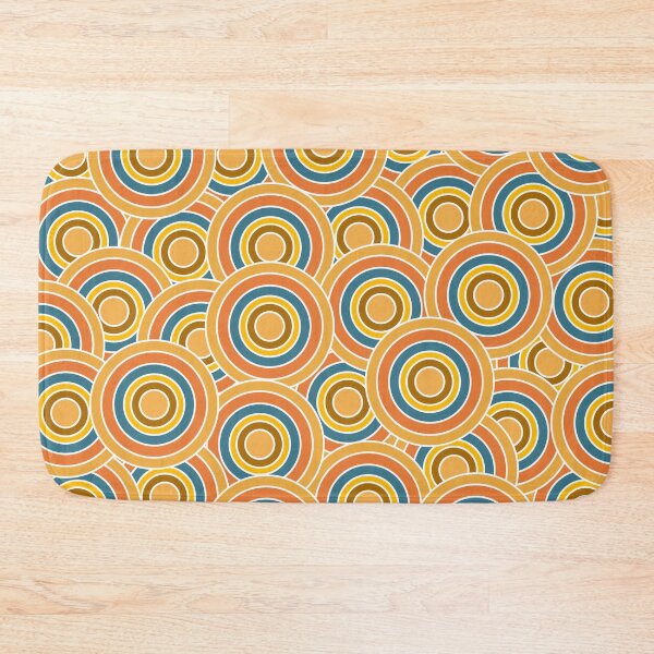 Item preview, Retro 70s Concentric Circles Pattern - Mid Century Modern Groovy Geometric Art designed and sold by DeeLulu.