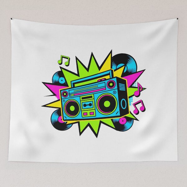 Item preview, Colorful Old School Boombox designed and sold by SteezeeStore.
