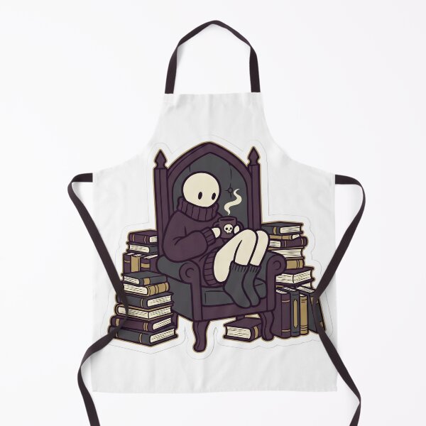 Item preview, Cozy Goth Stickman Reader Dark Academia Aesthetic Midnight Plum & Gold designed and sold by StickyGuys.