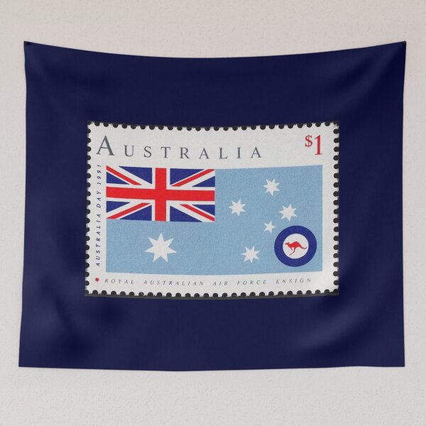 Item preview, Australia Flag Vintage Postage Stamp designed and sold by Oniyasha.