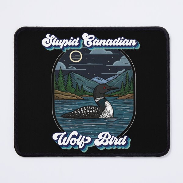 Item preview, Stupid Canadian Wolf Bird Sticker LGBT Hockey Romance Bookish Funny Canadian Humor designed and sold by Shop signer.