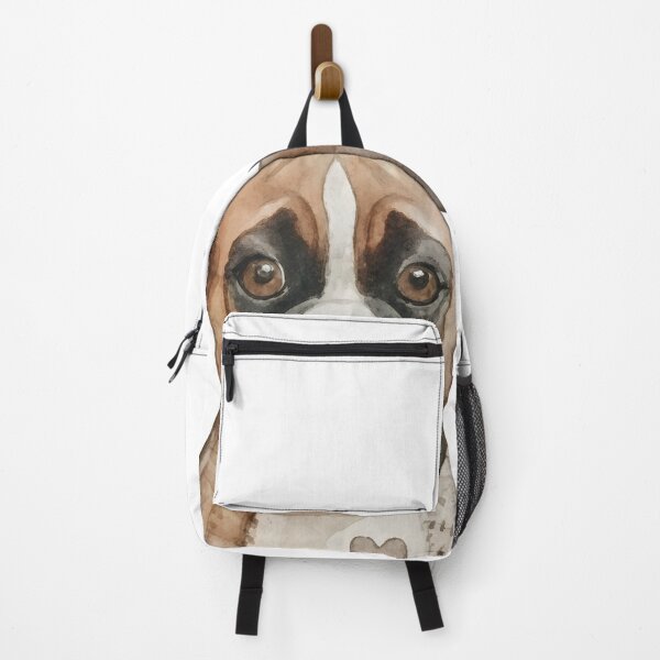 Item preview, Boxer Dog Puppy Watercolor Illustration designed and sold by hexenor.