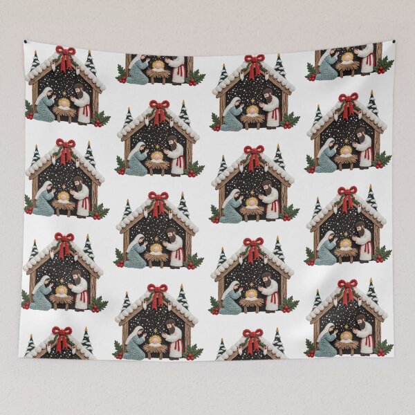 Item preview,  Nativity Scene Holy Family /  Christmas Manger Scene designed and sold by Krasnovaovaova.