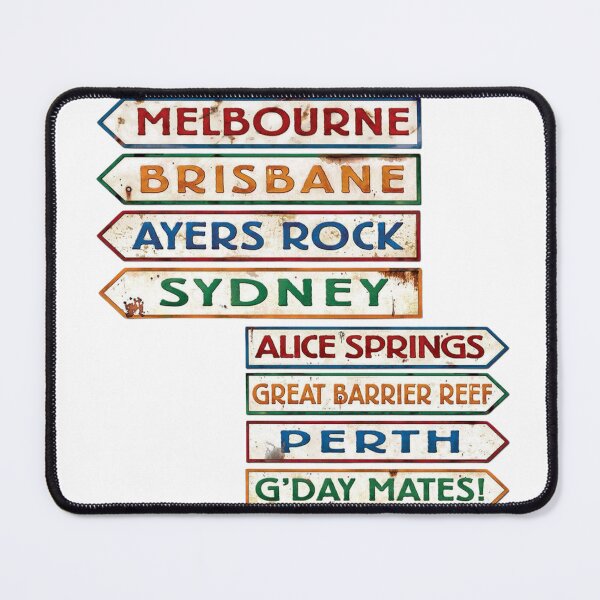 Item preview, Australia Travel Signpost Vintage Cities designed and sold by Oniyasha.
