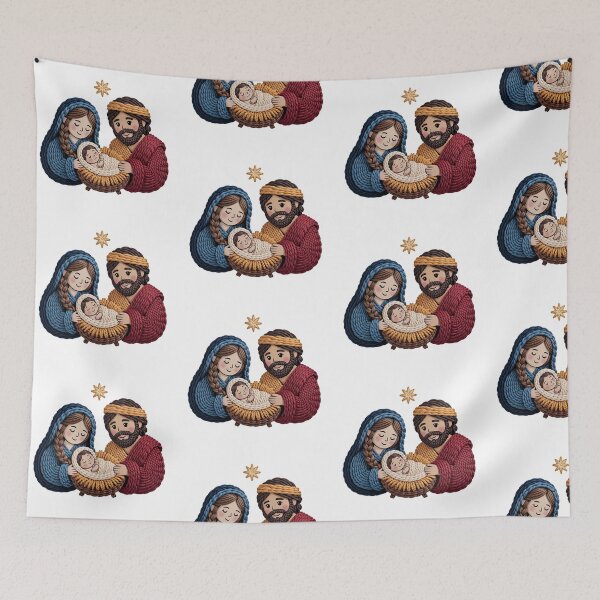 Item preview, Nativity Scene Holy Family /  Christmas Manger Scene designed and sold by Krasnovaovaova.