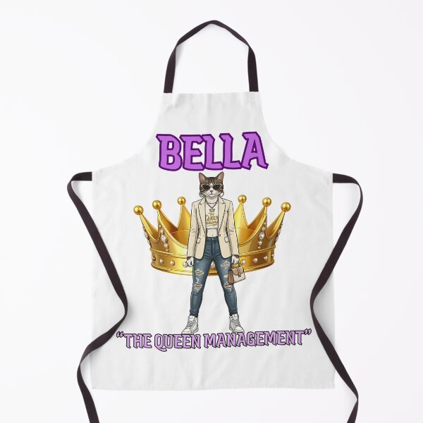 Artikelvorschau, Bella „The Queen Management“ – Cuddy, zertifizierte Boss-Katze mit Krone entworfen und verkauft von The Crimson Halo.