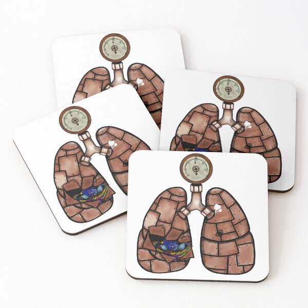 Item preview, steampunk lungs with a birds nest  designed and sold by Blockhead Designs.