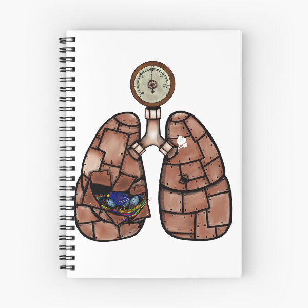 Item preview, steampunk lungs with a birds nest  designed and sold by Blockhead Designs.