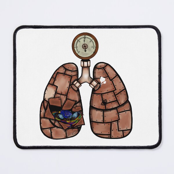 Item preview, steampunk lungs with a birds nest designed and sold by Blockhead Designs.