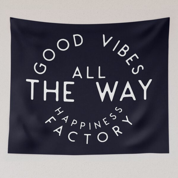 Item preview, Good Vibes All The Way | Happiness Quote designed and sold by WAMTEES.