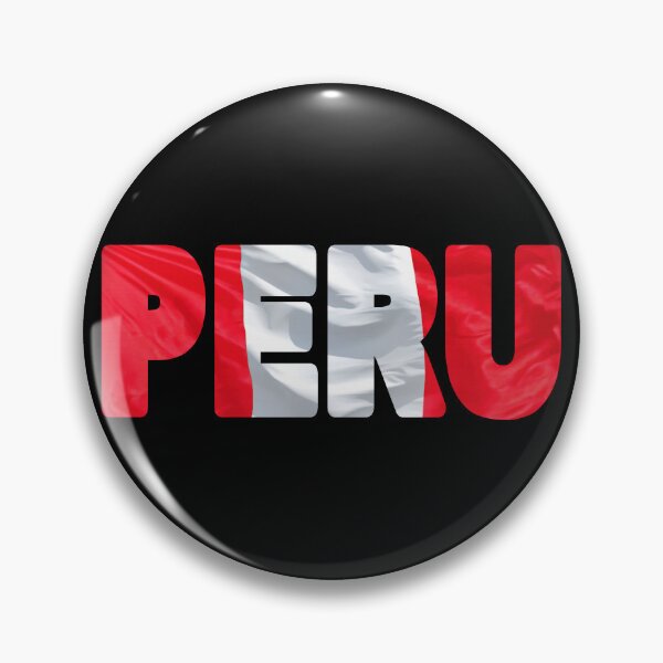 Item preview, PERU - Flag Flying in Wind cut to Letters Souvenir Sticker Shirt designed and sold by Adam Gormley.