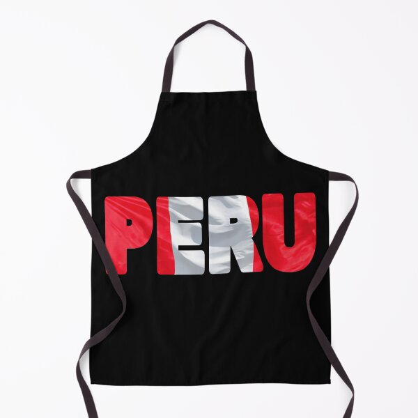 Item preview, PERU - Flag Flying in Wind cut to Letters Souvenir Sticker Shirt designed and sold by Adam Gormley.