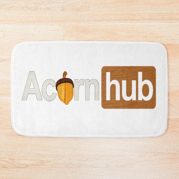 Item preview, Acornhub – Cheeky Nutty Parody Logo designed and sold by SecretSquirrellDesigns.