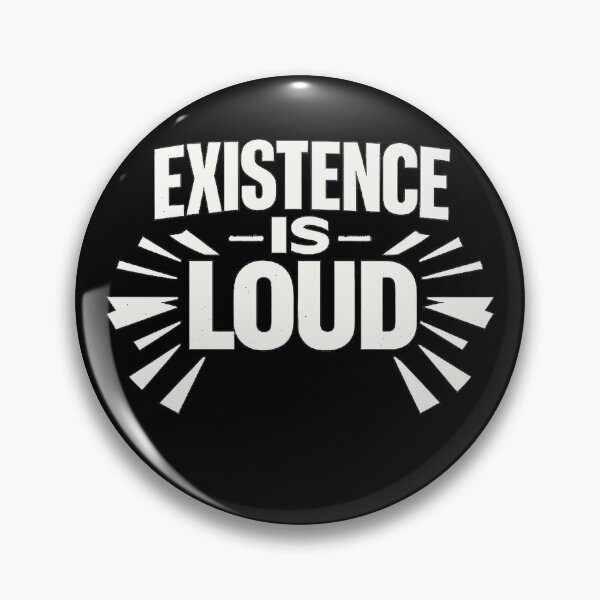 Item preview, Existence Is Loud – Bold Minimalist Typography Design designed and sold by AddictiveDesign.
