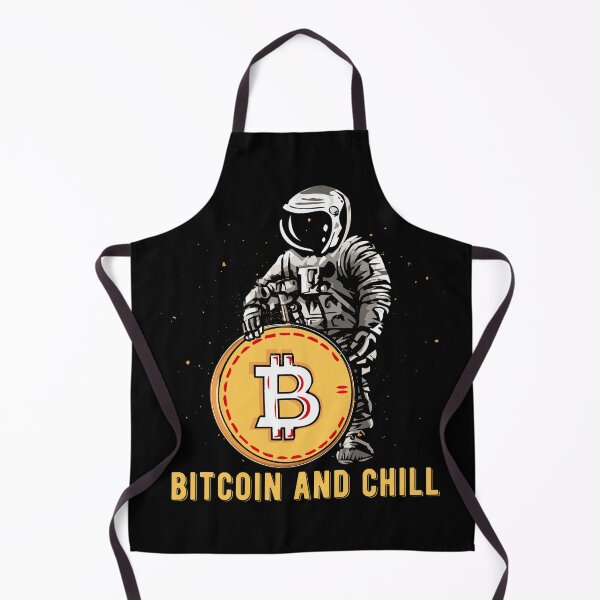 Item preview, Bitcoin and Chill Astronaut Crypto Design designed and sold by MOFAPPAREL.